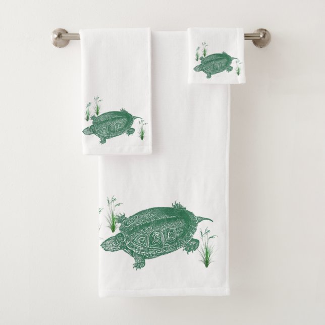 Green Sea Turtle Bath Set (Insitu)
