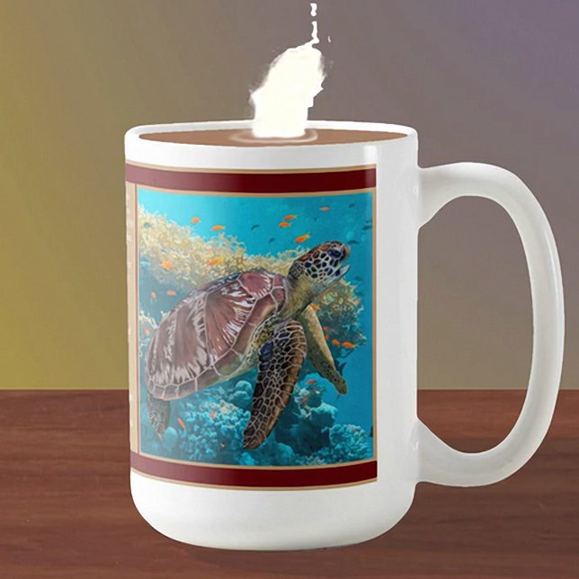 Green Sea Turtle Coffee Tasse (Von Creator hochgeladen)