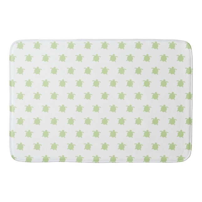 Green Sea Turtle Pattern Bath Mat Badematte (Vorderseite)