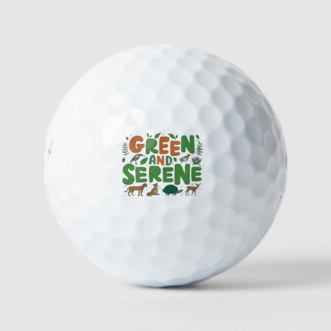 Green Serene Golfball (Vorderseite)