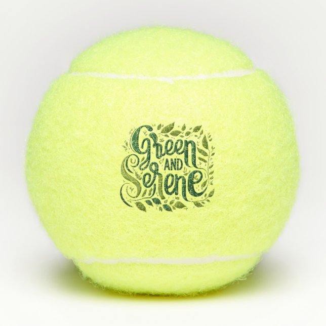 Green Serene Tennisbälle (Vorderseite)