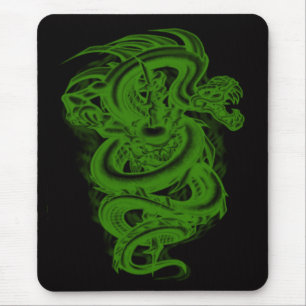 Green Serpent Mouse Pad Mousepad