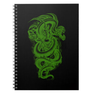 Green Serpent Spiral Notebook Notizblock