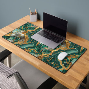 Green Serpentine Desk Mat Schreibtischunterlage