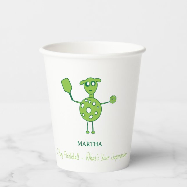 Green Serve & Sip Erfolg Pappbecher (Vorderseite)