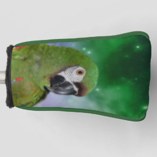 Green Severe Macaw Parrot Bird Art Golf Headcover