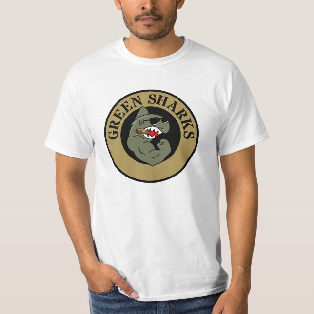 GREEN SHARKS STANDARD T - SHIRT (Vorderseite)