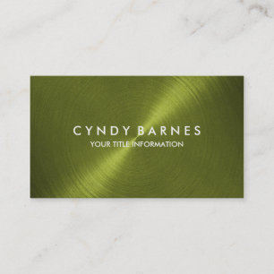 Green Sheen Business Card Visitenkarte