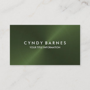 Green Sheen Business Card Visitenkarte