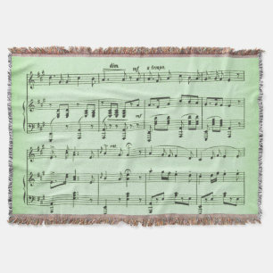 Green Sheet Music Decke