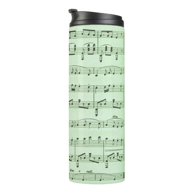 Green Sheet Music Thermosbecher (Nach rechts gedreht)