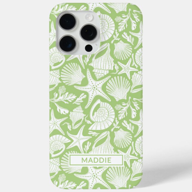 Green Shells Personalized Case-Mate iPhone Case (Rückseite)