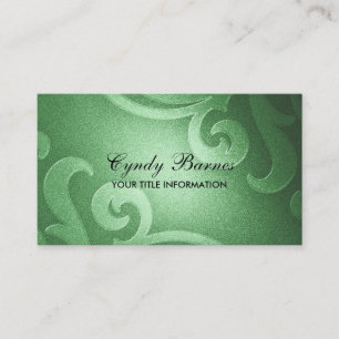 Green Shimmer Business Card Visitenkarte