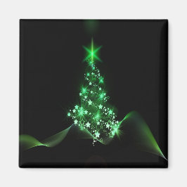 Green Shiny Weihnachtsbaum Magnet