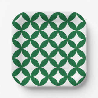 Green Shippo 7" Square Teller