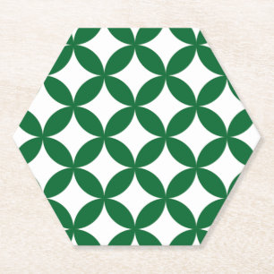 Green Shippo Hexagon Untersetzer