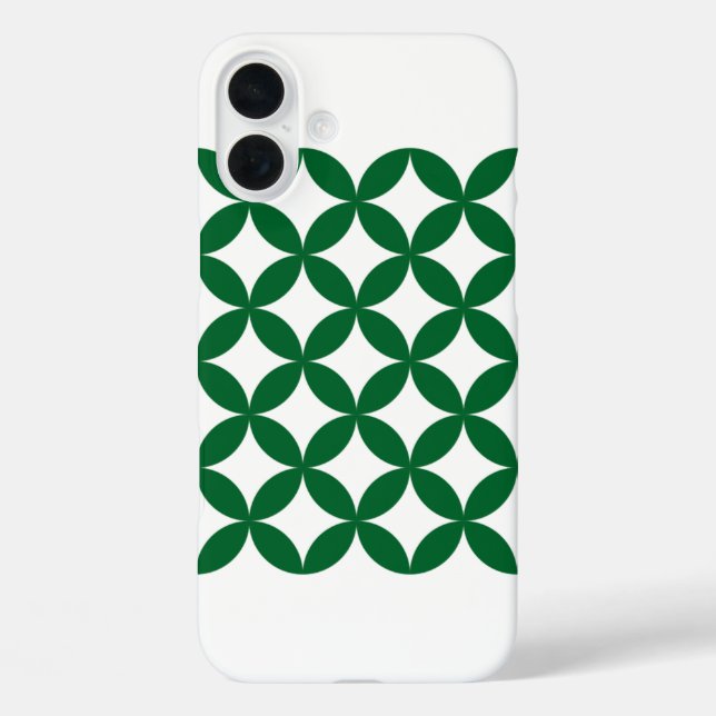 Green Shippo iPhone 16 Plus Fall Case-Mate iPhone Hülle (Rückseite)