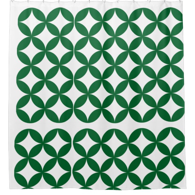 Green Shippo Muster Duschvorhang (Vorderseite)