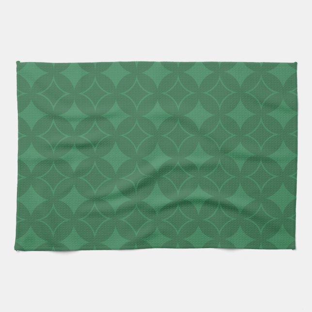 Green Shippo-Muster Handtuch (Horizontal)