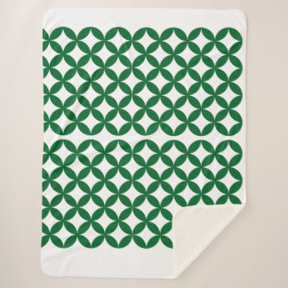 Green Shippo Sherpa Blanket Sherpadecke