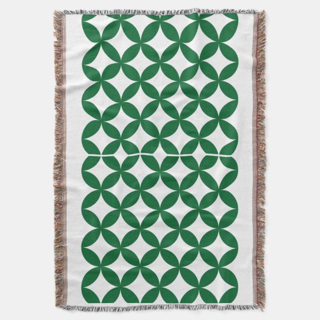 Green Shippo Throw Blanket Decke (Vorderseite Vertikal)