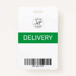 Green Simple Minimalistisch Delivery Pass ID-Abzei Ausweis