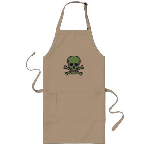 Green Skull chaki Long Koch Schürze