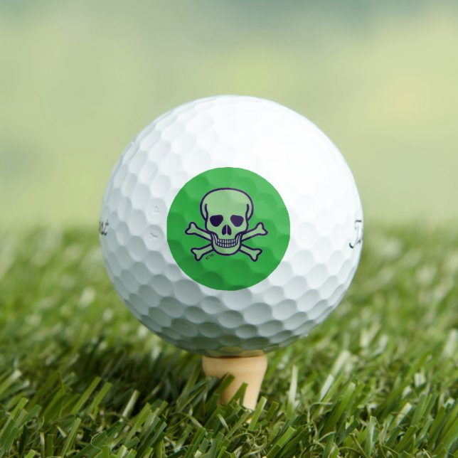 Green Skull Titleist green 2023 Pro Golfbälle 12 (Insitu T-Shirt)