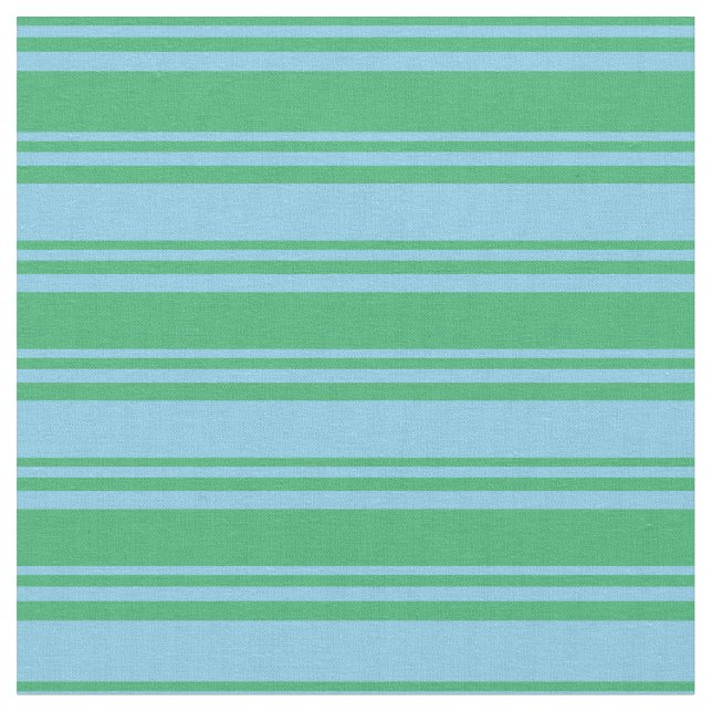 Green & Sky Blue Colos Muster Stoff (Nahaufnahme)