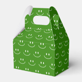 Green Smile Pattern Gefälligkeitsbox Geschenkschachtel