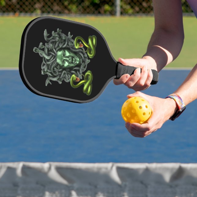 Green Snake Medusa Gorgon Pickleball Schläger (InSitu)