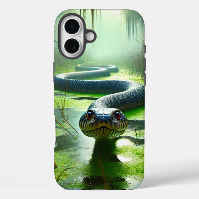 Green Snake Phone Case (Rückseite)