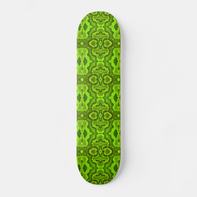 Green Snake Texture SkateBoard (Vorderseite)