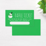Green Snowman, Christmas Party Raffle Ticket<br><div class="desc">Diese grünen Schneemann,  Weihnachten Party Raffle Tickets sind perfekt für jeden,  der ein fröhliches und fröhliches Ereignis veranstaltet. Das Snowman-Design kann leicht personalisiert werden und ist das perfekte Accessoire für jedes festliche Party,  inklusive Verlobungen,  Geburtstage,  Babyduschen,  etc.</div>