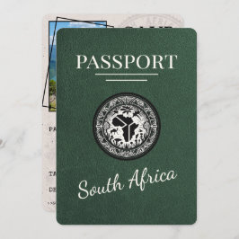 Green South Africa Passport Save The Date