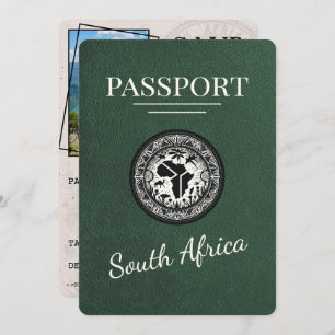 Green South Africa Passport Save The Date