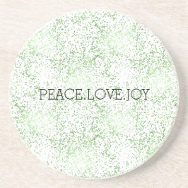 Green Sparkle Dots Gold Glitz      Getränkeuntersetzer