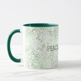 Green Sparkle Dots Gold Glitz Tasse