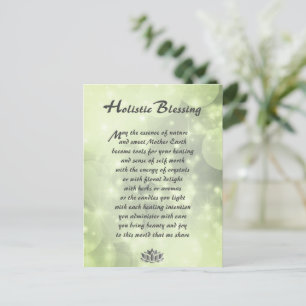 Green Sparkle Holistic Sessing  Postkarte