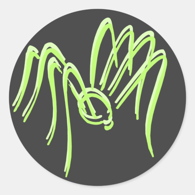 Green Spider Stickers (Vorderseite)