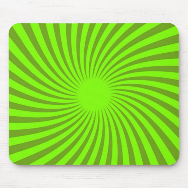 Green Spiral Mouse Pad Mousepad (Vorne)