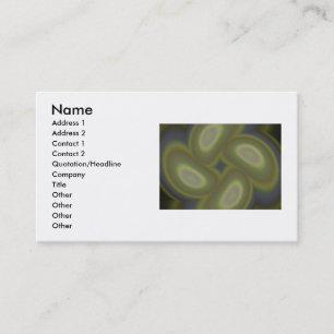Green Spirals Business Card Visitenkarte