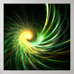 Green Spiralstar - Poster