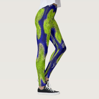 Green Splotches Leggings