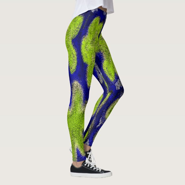 Green Splotches  Leggings (Rechts)
