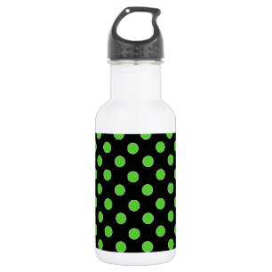 Green Spot Polka Dot Edelstahlflasche