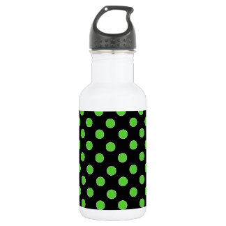 Green Spot Polka Dot Edelstahlflasche
