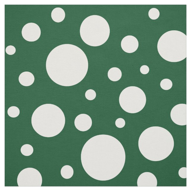 Green Spots Fabric Stoff (Muster)
