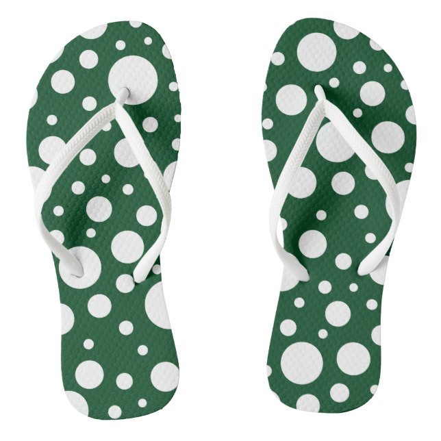 Green Spots Flip Flops (Fußbett)