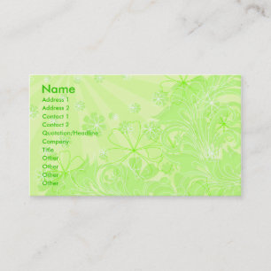 Green spring_card visitenkarte